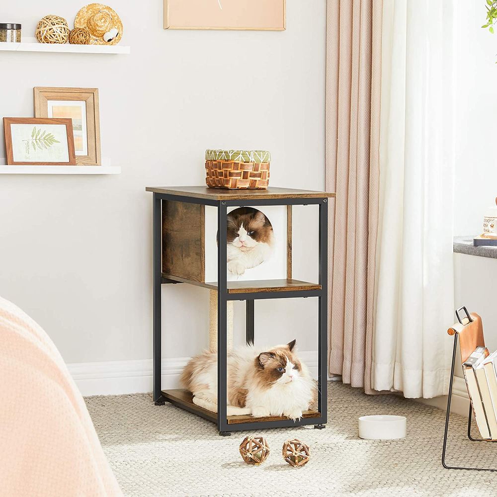 Die kompakte Lösung: DIY-Kleine Katzenbäume für begrenzte Räume