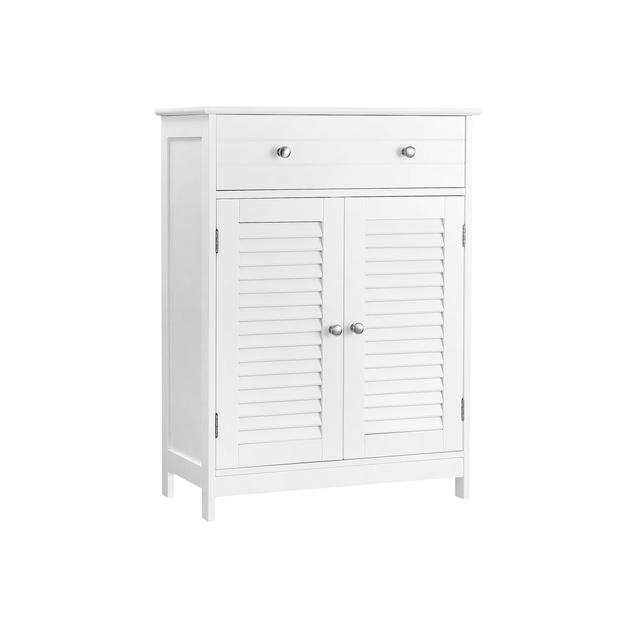 Badezimmerschrank mit Lamellentüren