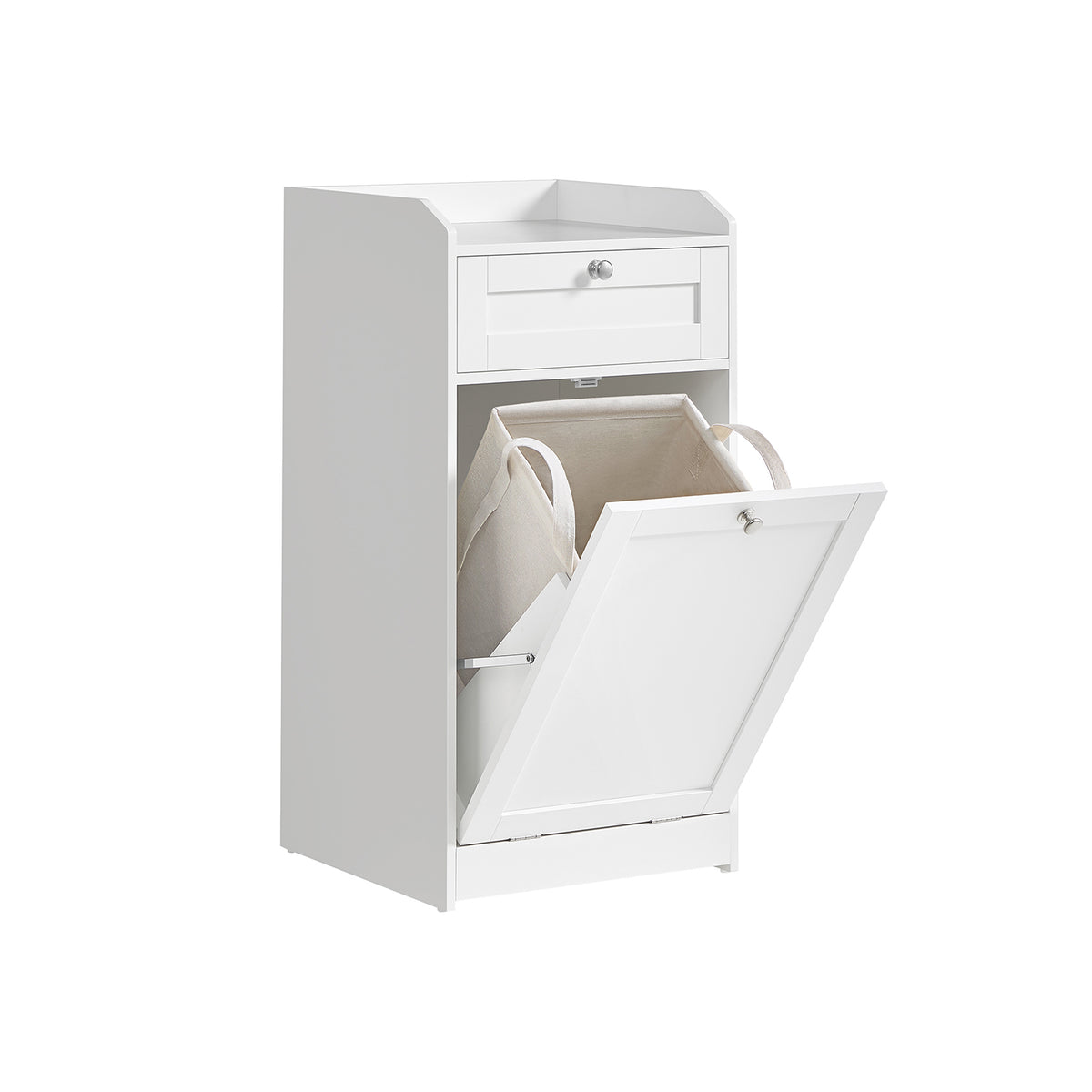 Badezimmerschrank mit Wäschekorb 40 x 40 x 80,2 cm