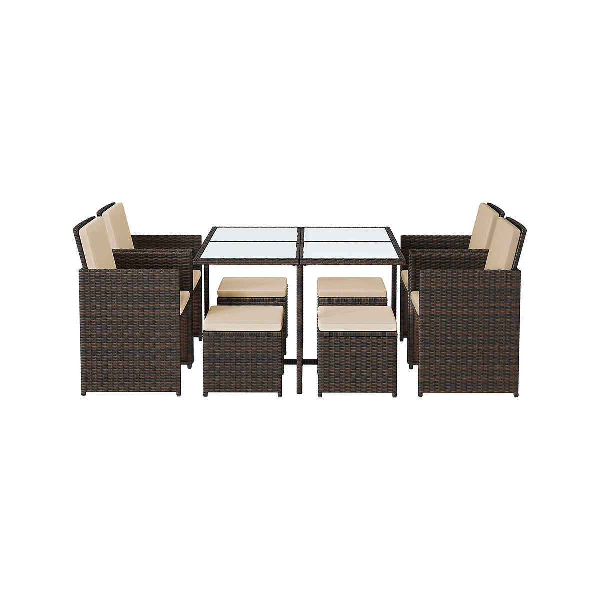 Balkonmöbel-Set aus PE-Rattan