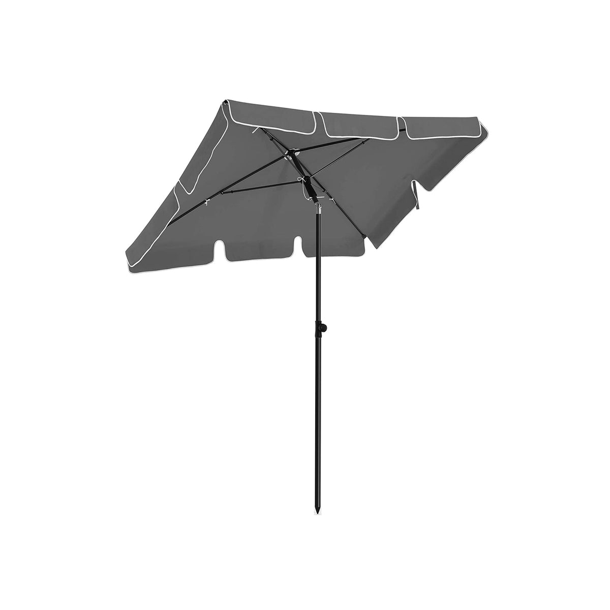 Sonnenschirm für Balkon grau