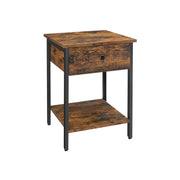 Beistelltisch mit Schublade Industrielook