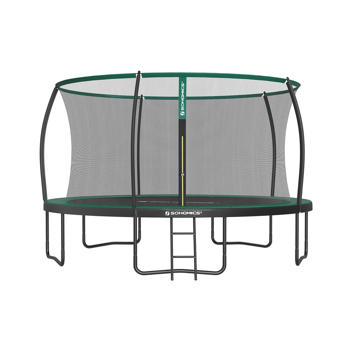 Trampolin Ø 427 cm mit innenliegendem Netz schwarz-dunkelgrün