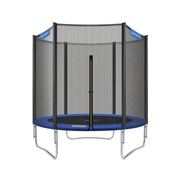 Trampolin Ø 183 cm Schwarz-Blau